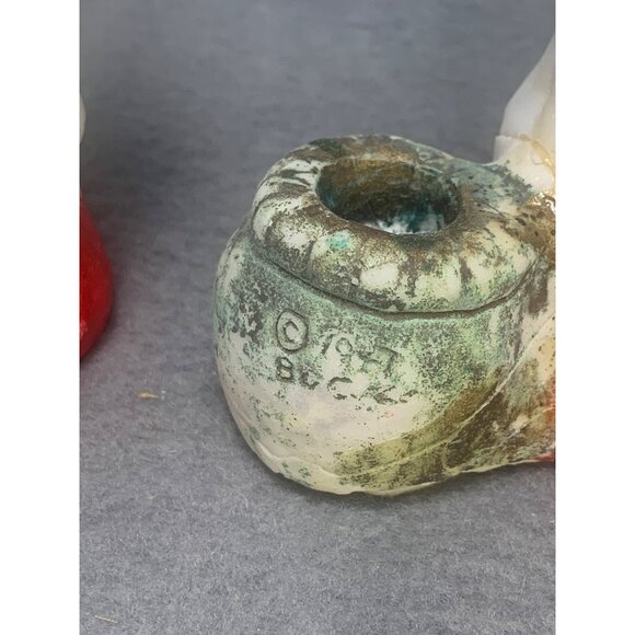 Vintage 1977 B & C Chalkware Choir Boy Candle Holders Set of 2 - Picture 5 of 14